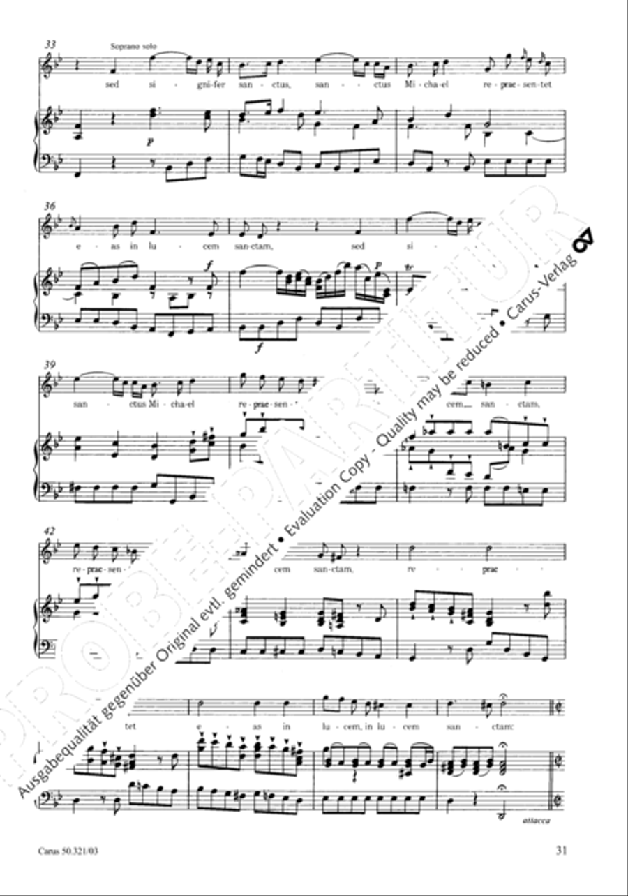 Requiem in C minor 4-Part scores gallery preview page 38
