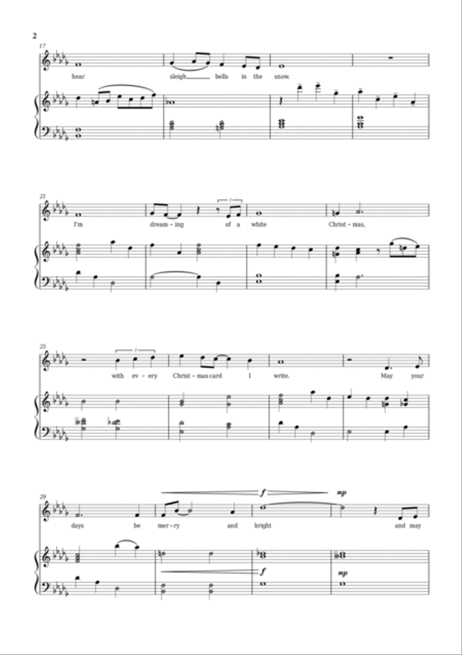 White Christmas Voice scores gallery preview page 2