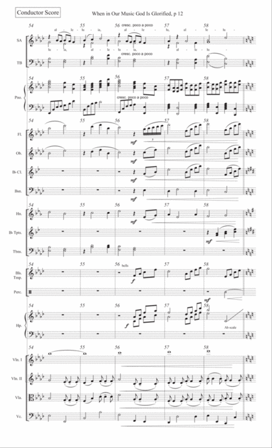 When in Our Music God Is Glorified 4-Part scores gallery preview page 14