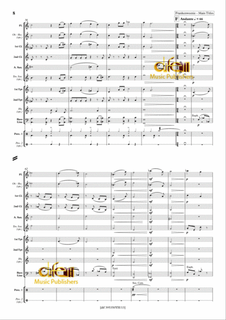 Disney Forever Yong Disney Forever Yong Concert Band scores gallery preview page 8