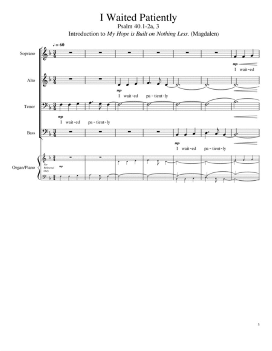 Choral Introductions to Well-Known Hymns Volume I 4-Part scores gallery preview page 3