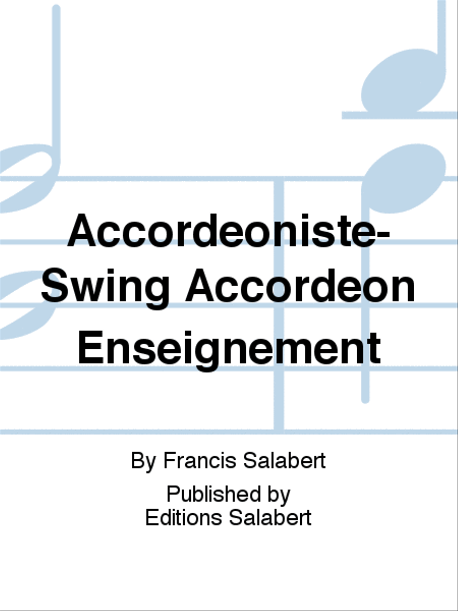 Accordeoniste-Swing Accordeon Enseignement Accordion scores gallery preview page 1