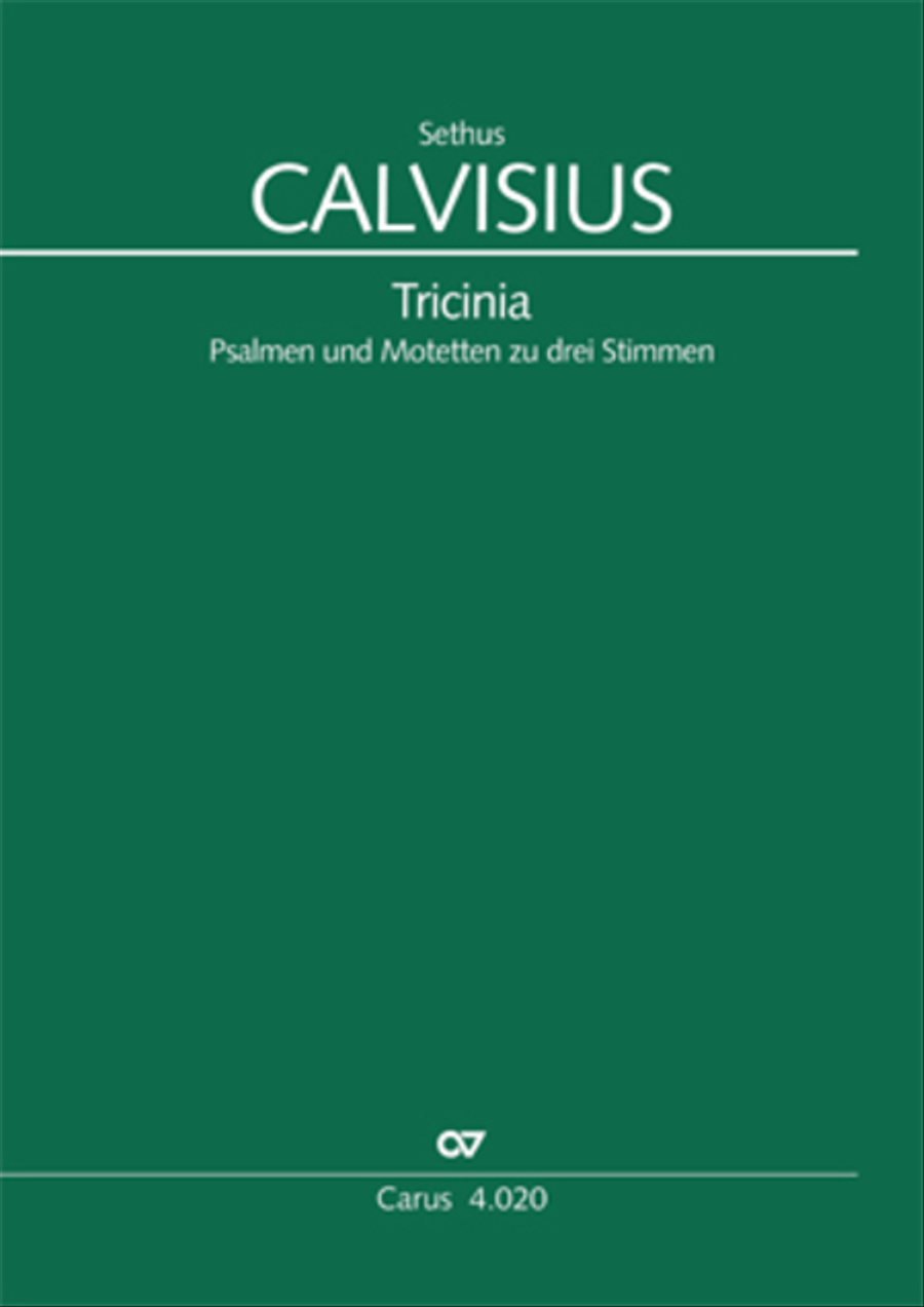 Calvisius: Tricinia. Psalmen und Motetten zu drei Stimmen Choir scores gallery preview page 1