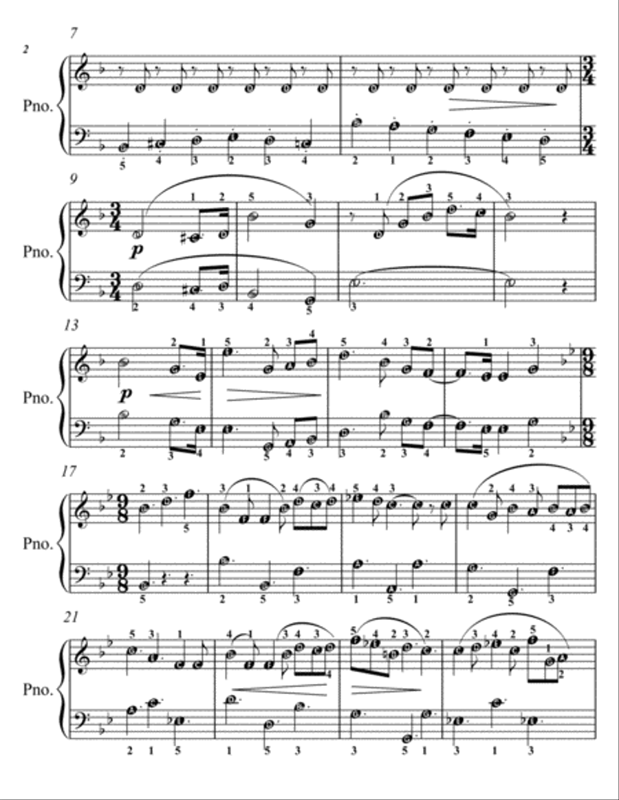 The Valkyrie Elementary Piano Sheet Music Easy Piano scores gallery preview page 3