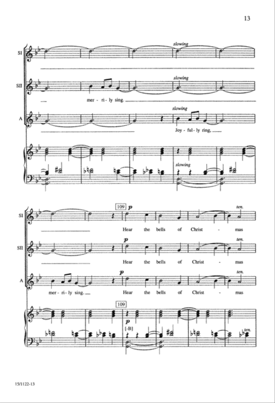 Ukrainian Bell Carol SSA scores gallery preview page 13