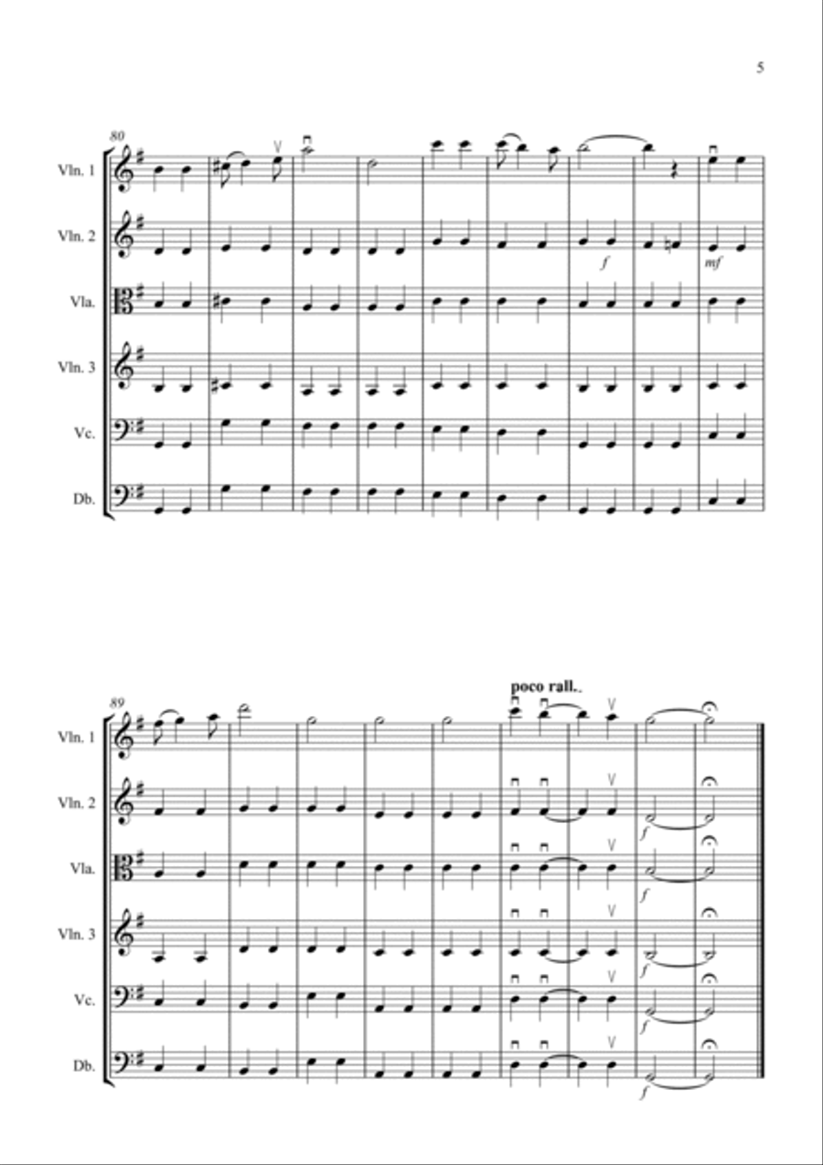 Land of Hope and Glory for String Orchestra String Orchestra scores gallery preview page 5
