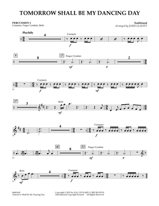 Tomorrow Shall Be My Dancing Day - Percussion 1
