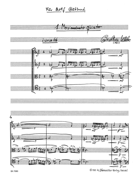 Streichquartett no. 3, op. 87 (1981)