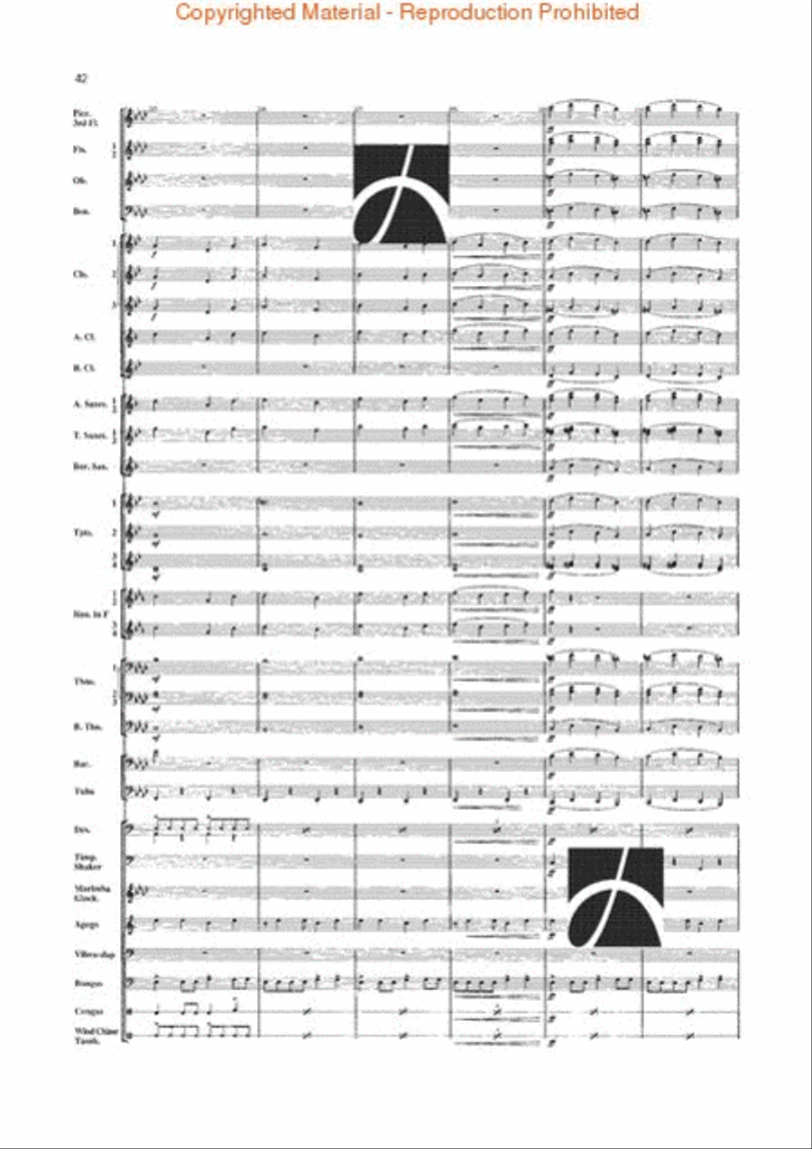 Jungle Fantasy Jungle Fantasy Concert Band scores gallery preview page 39