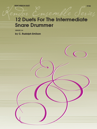 Book cover for 12 Duets For The Intermediate Snare Drummer