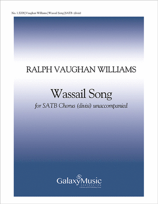 Book cover for Five English Folk-Songs: 5. Wassail Song