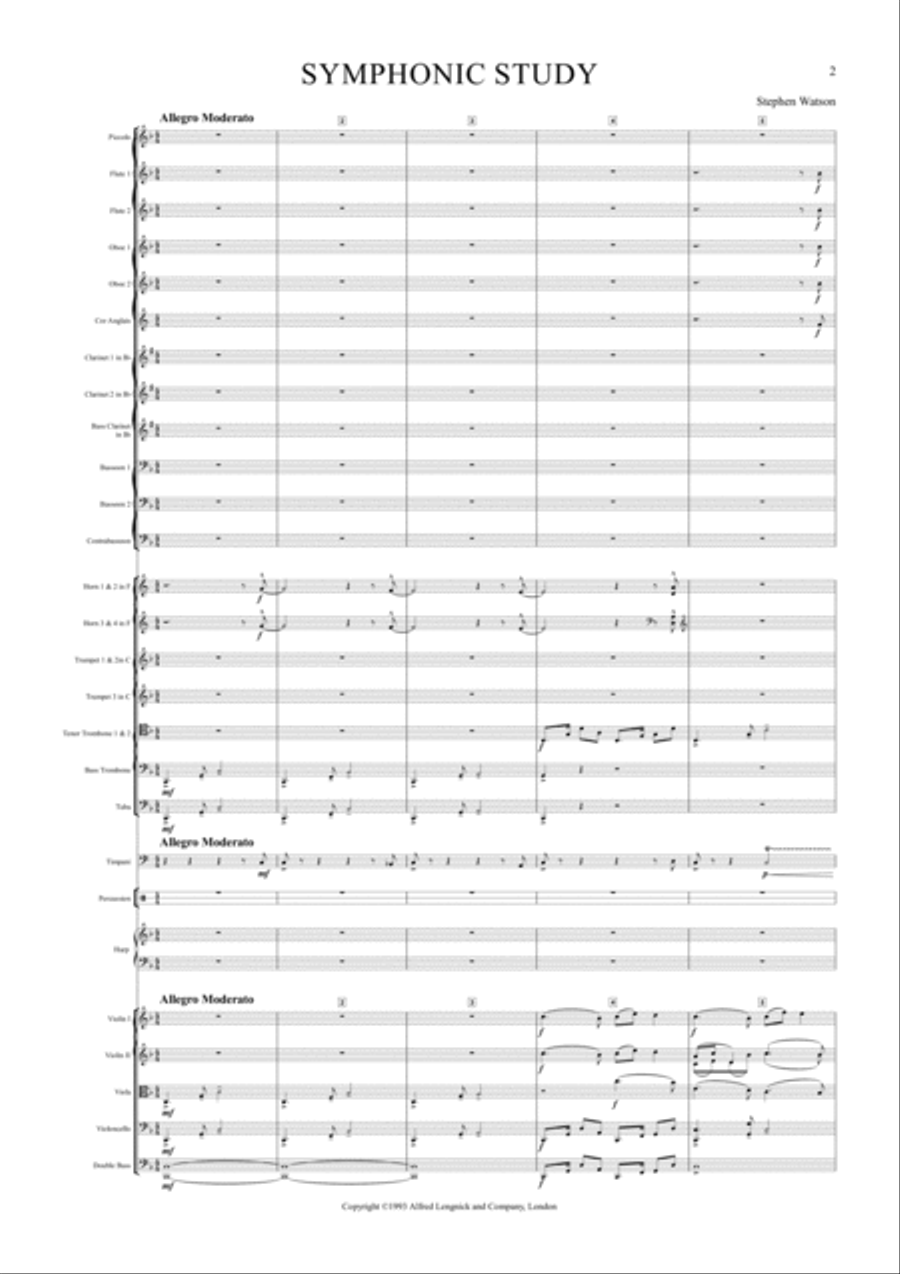 Symphonic Study(2nd edn) Full Orchestra scores gallery preview page 3
