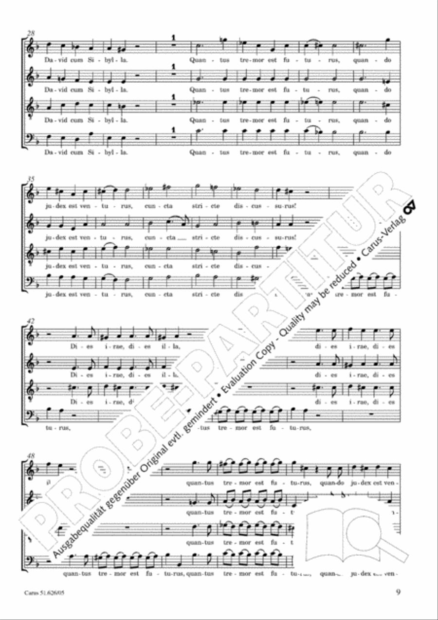 Requiem 4-Part scores gallery preview page 10