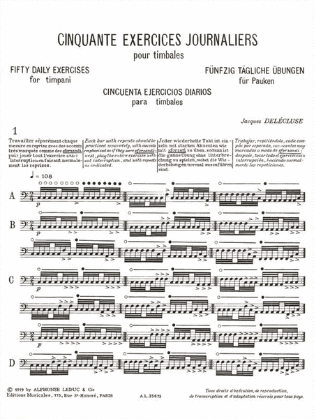 Fifty Daily Exercises (timpani)