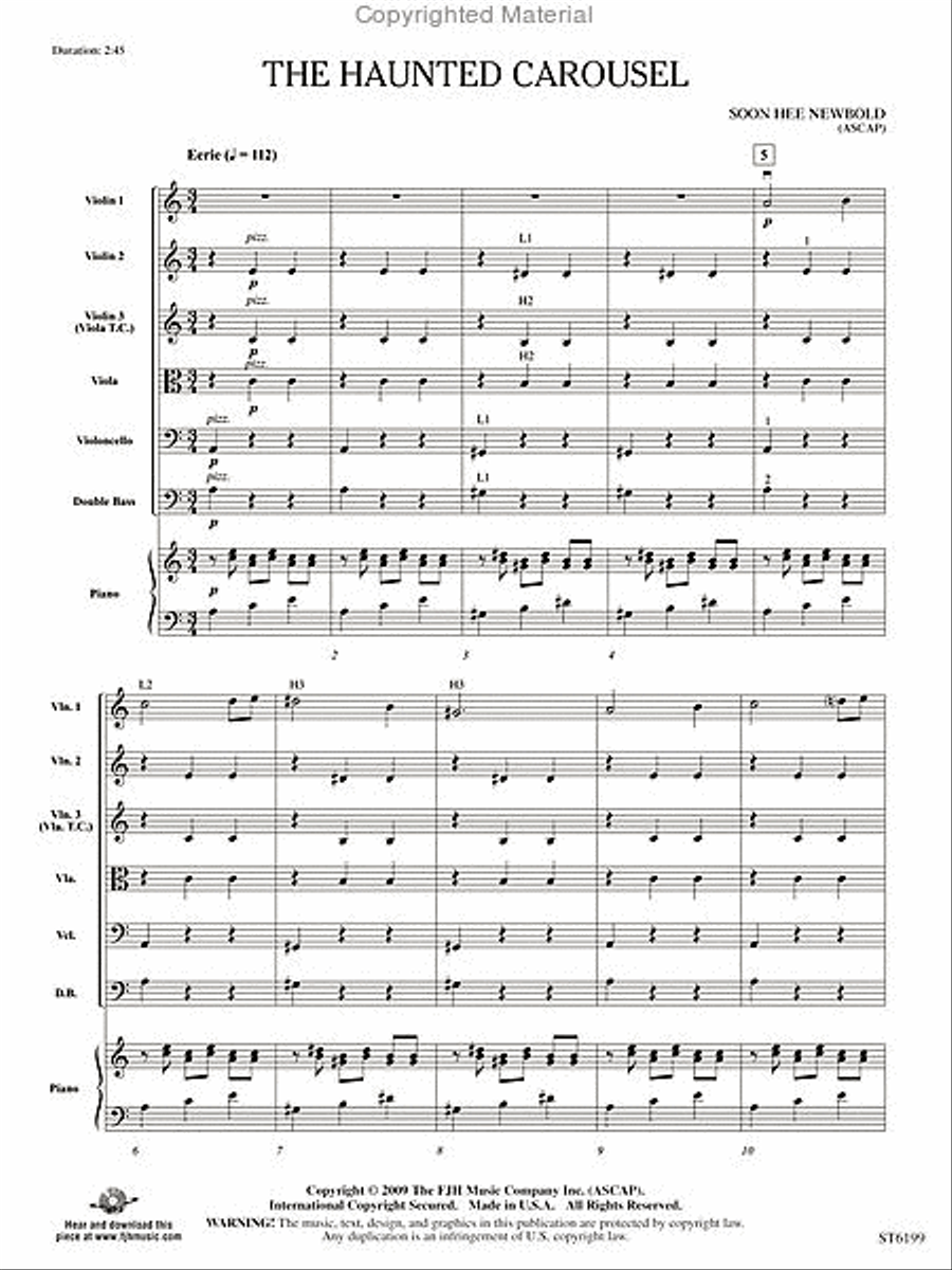 The Haunted Carousel String Orchestra scores gallery preview page 2