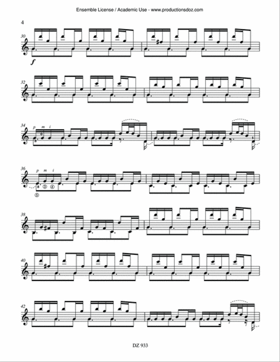 Terre Classical Guitar scores gallery preview page 4