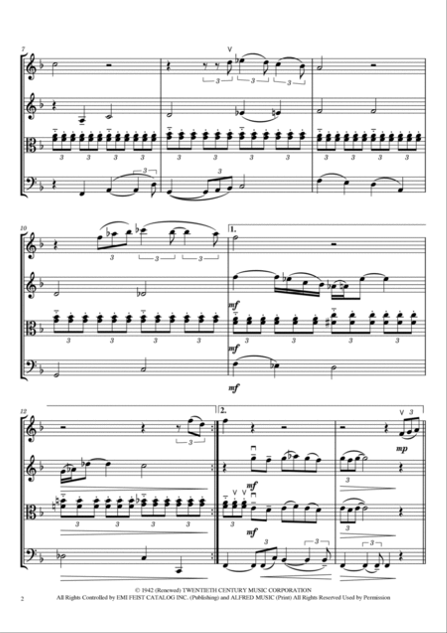 At Last String Quartet scores gallery preview page 2