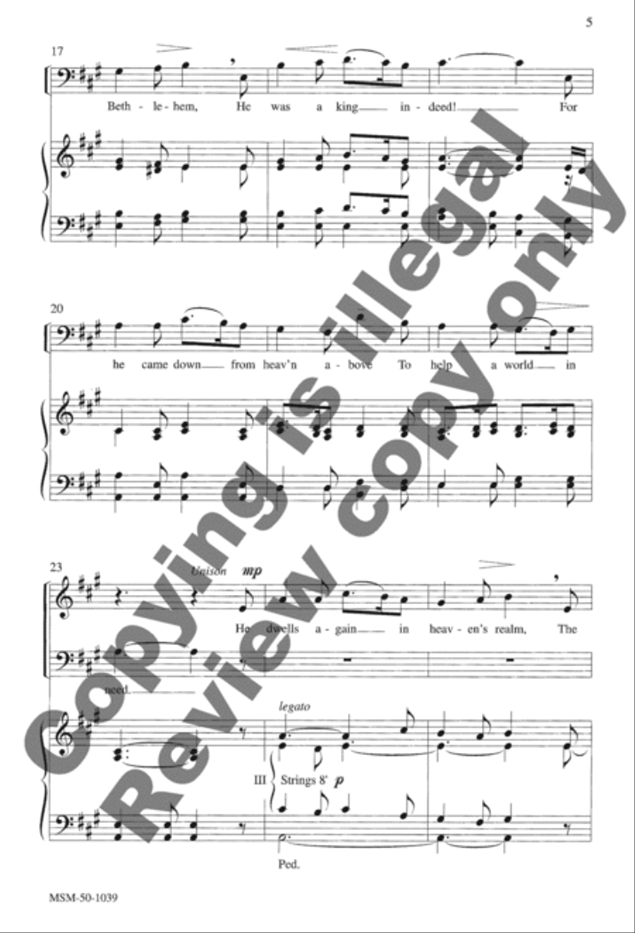 I Am So Glad Each Christmas Eve 4-Part scores gallery preview page 4