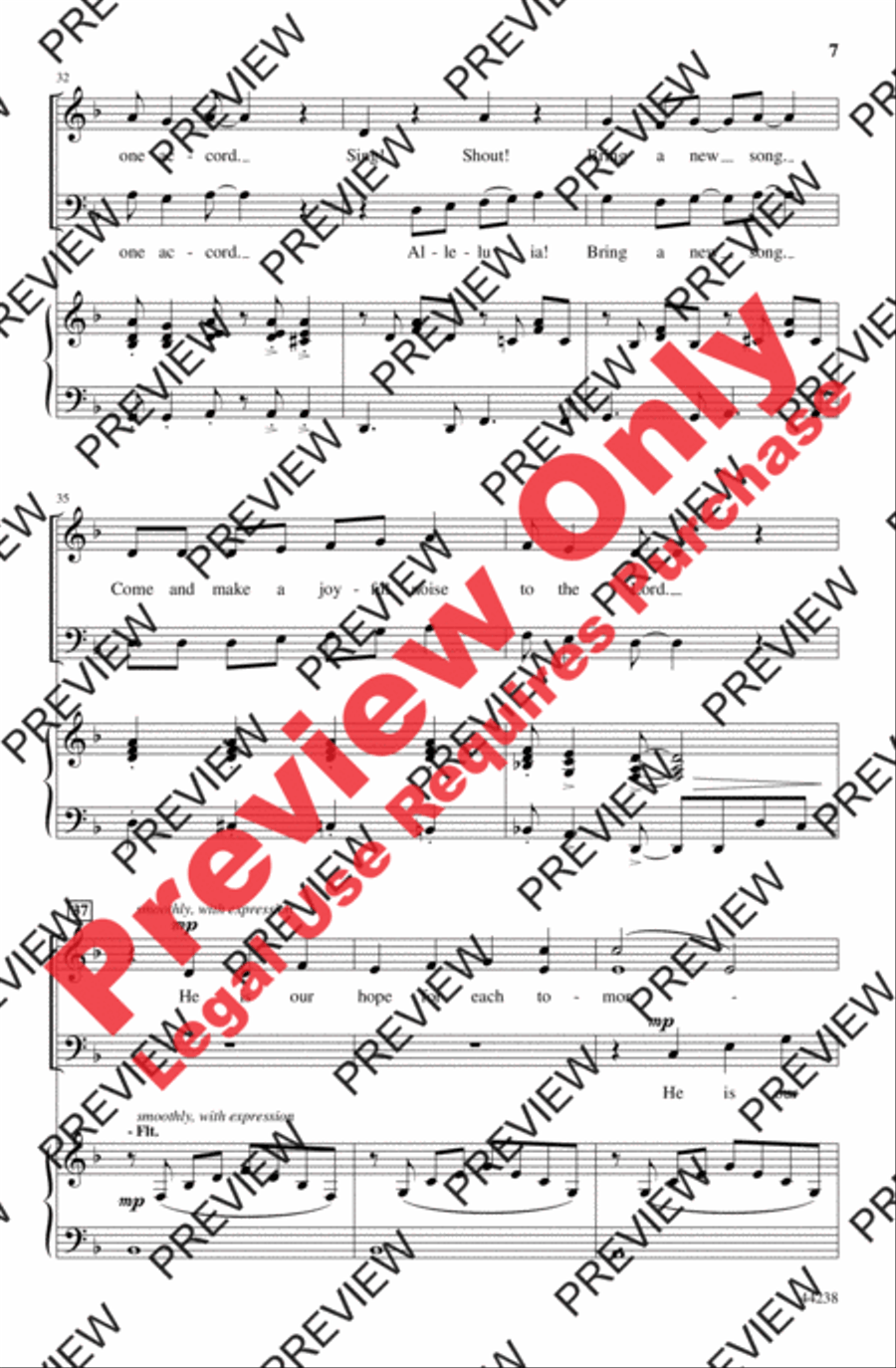 Sing! Shout! Alleluia! Sing! Shout! Alleluia! 4-Part scores gallery preview page 7
