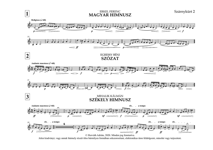 Indulókönyv 2020 - 21 Szárnykürt 2 Concert Band scores gallery preview page 5