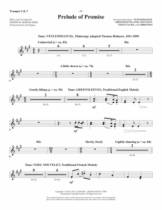 The Star Arising (A Cantata For Christmas) - Bb Trumpet 2,3