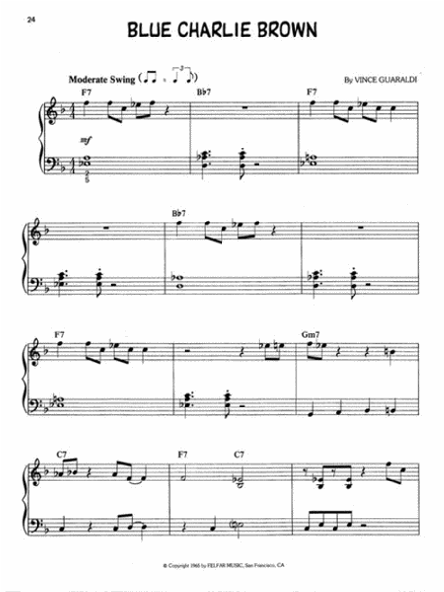Charlie Brown's Greatest Hits Easy Piano scores gallery preview page 5