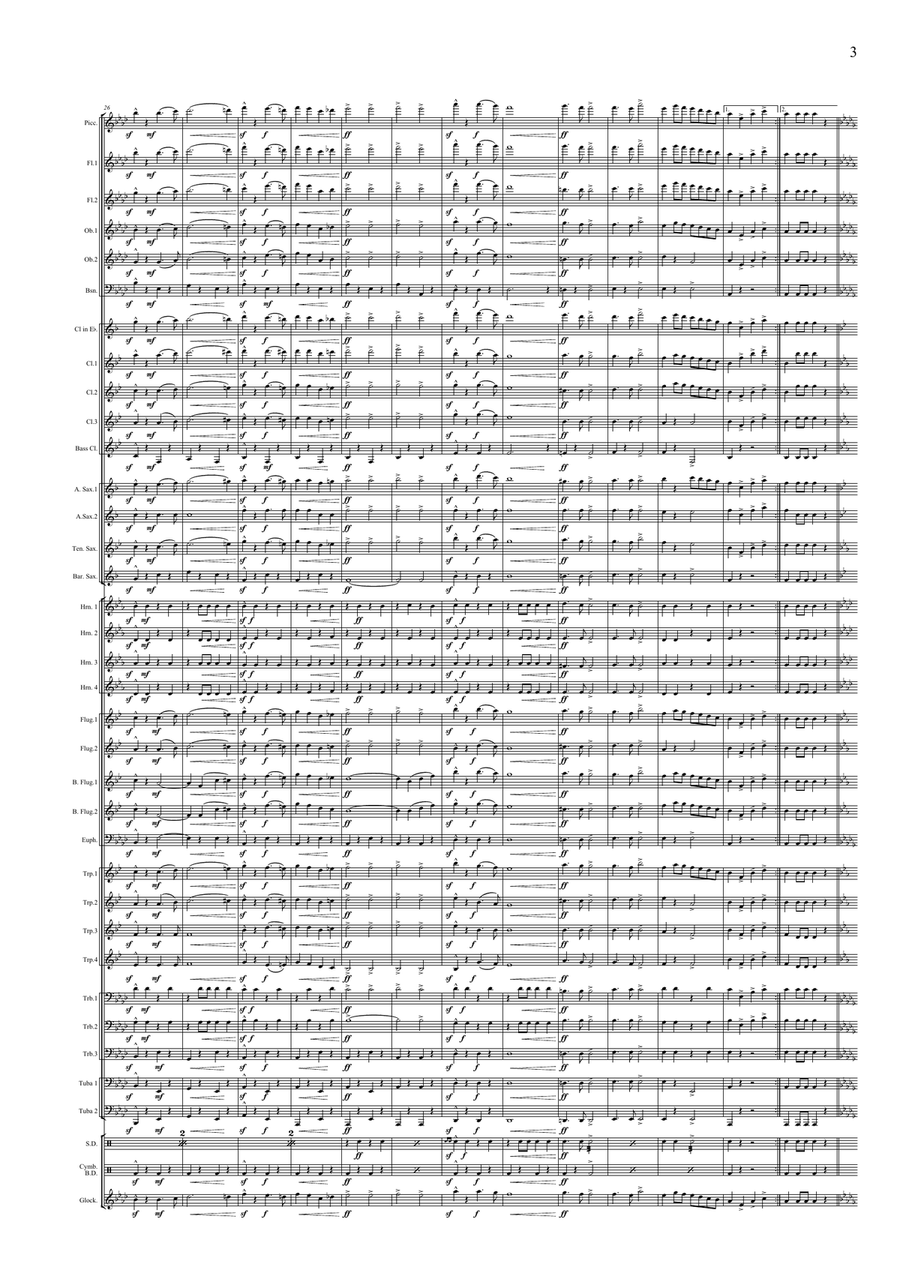 Schneidig vor Marsch Concert Band scores gallery preview page 5