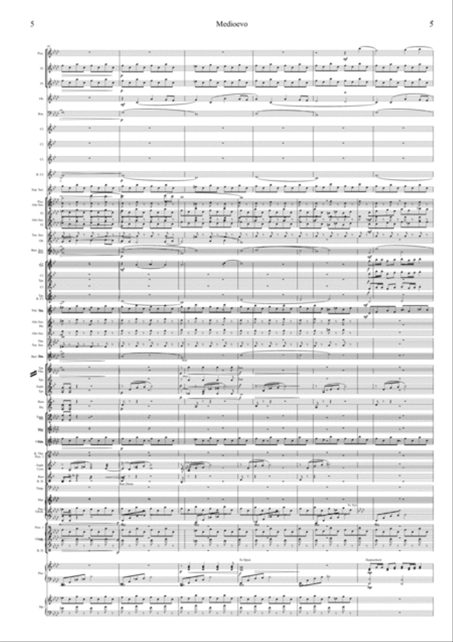 Medioevo By Jannes Jacobs Concert Band scores gallery preview page 5