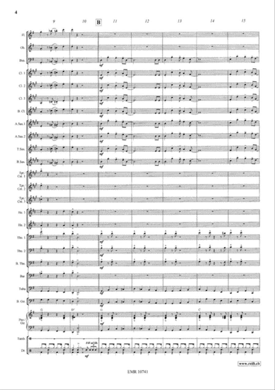 Swingle Bells Swingle Bells Concert Band scores gallery preview page 5