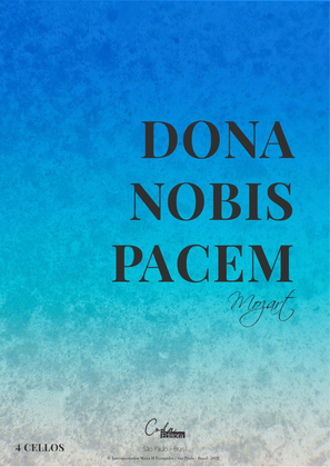 Dona Nobis Pacem for four cellos - Easy