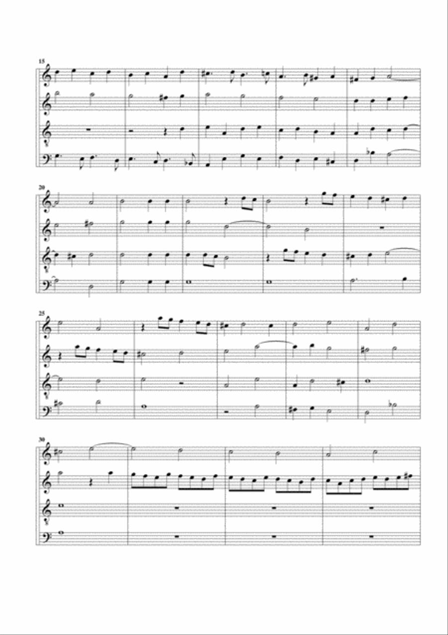 Canzon La Guamina (arrangement for 4 recorders) Recorder scores gallery preview page 2