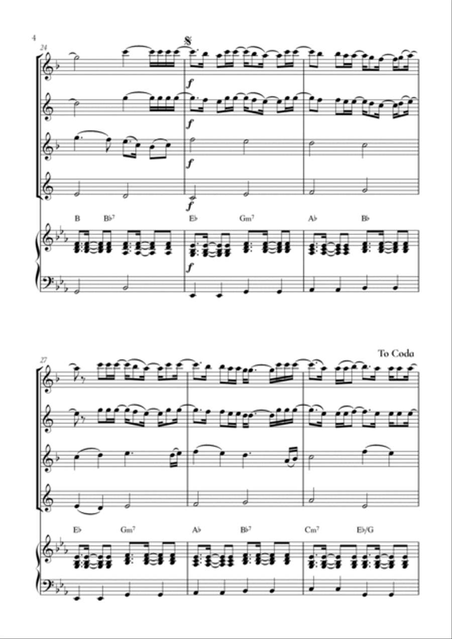 When We Were Young Tenor Saxophone scores gallery preview page 4