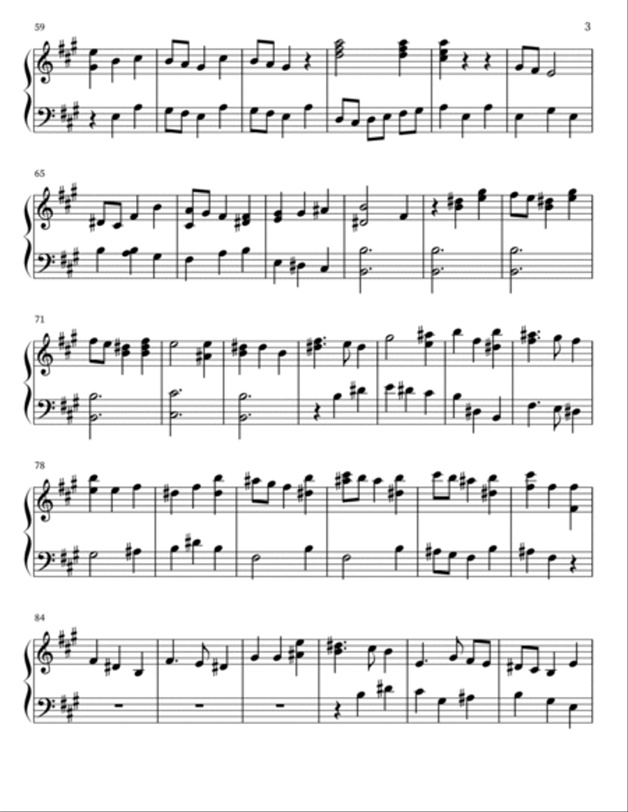 And the Glory of the Lord PIANO ACCOMPANIMENT Piano Solo scores gallery preview page 3