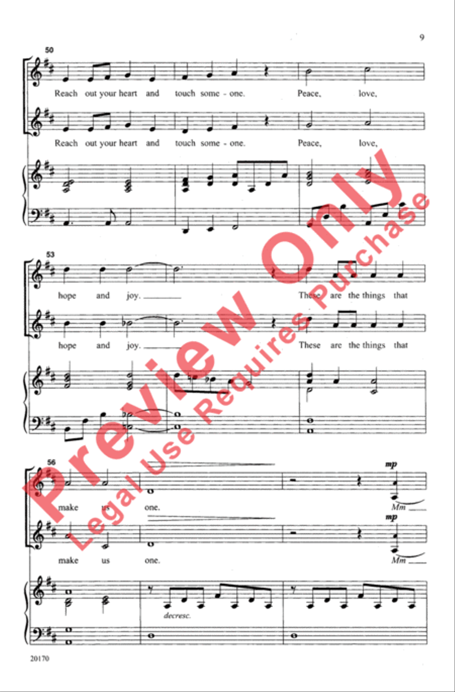 Where Can We Find Peace? 2-Part scores gallery preview page 9