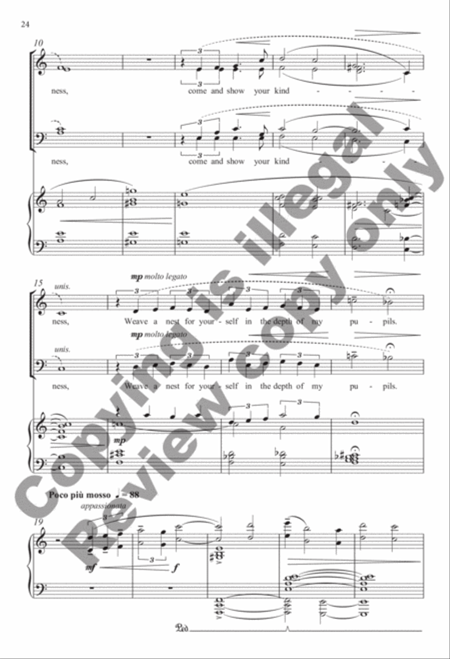 Selected Secular Choral Works of Julian Wachner 4-Part scores gallery preview page 36