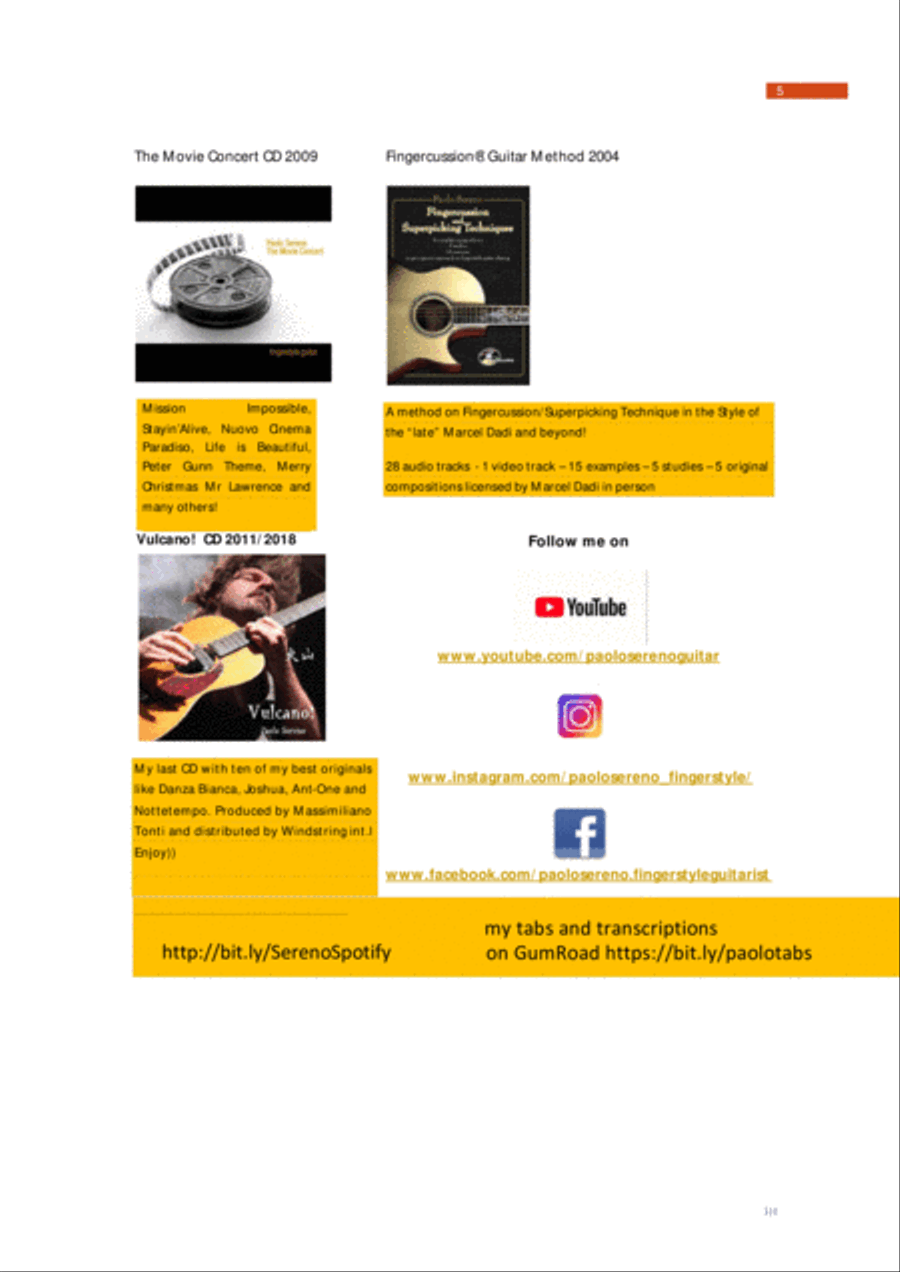 Mission: Impossible Theme Guitar Solo scores gallery preview page 6