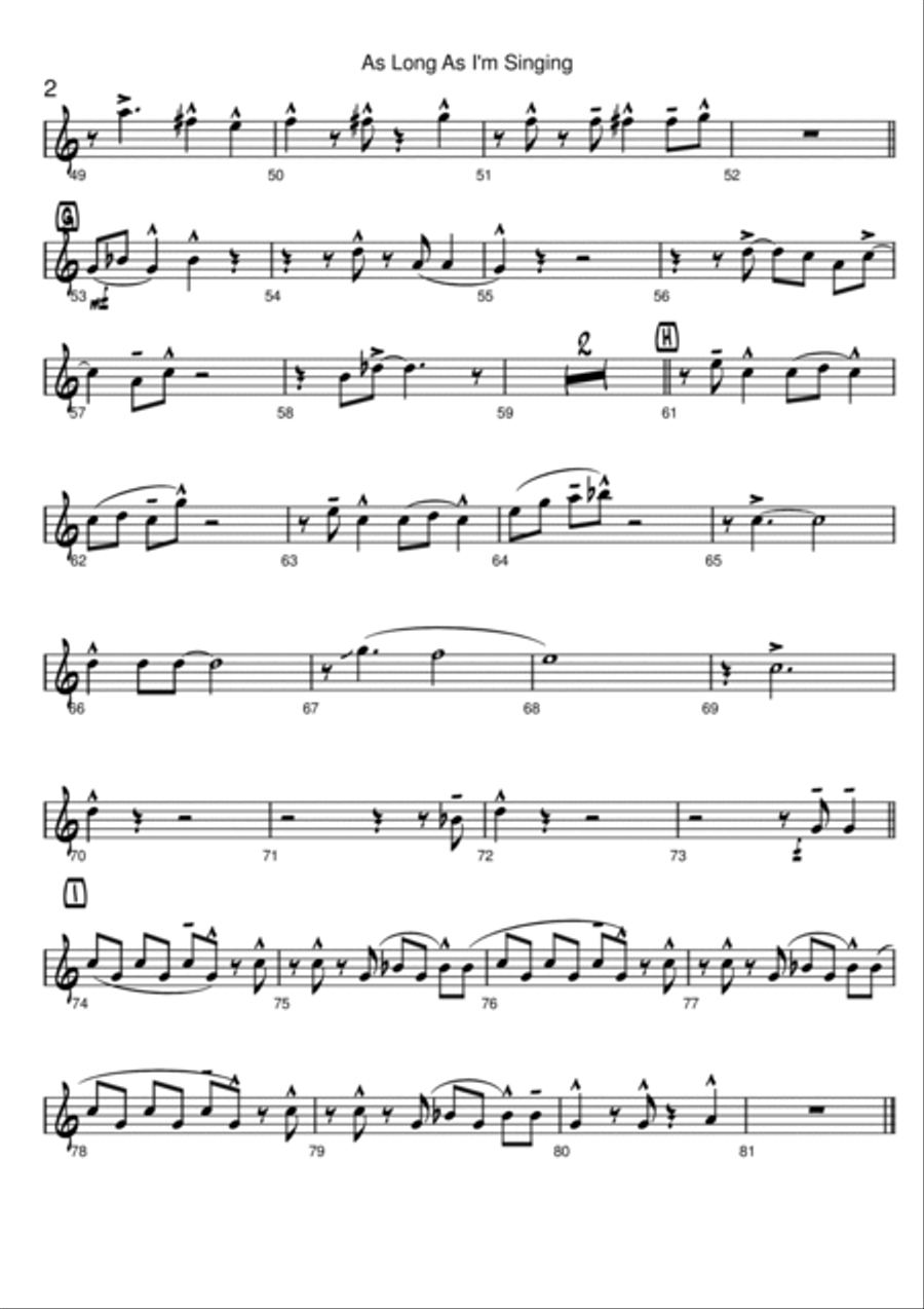 As Long As I'm Singing Jazz Ensemble scores gallery preview page 6