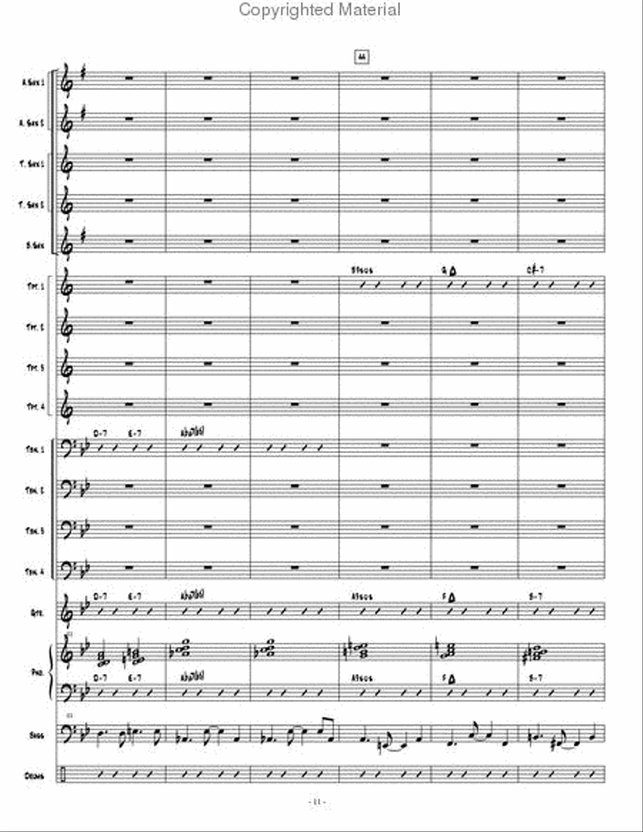 Dark Obsedian Jazz Ensemble scores gallery preview page 12