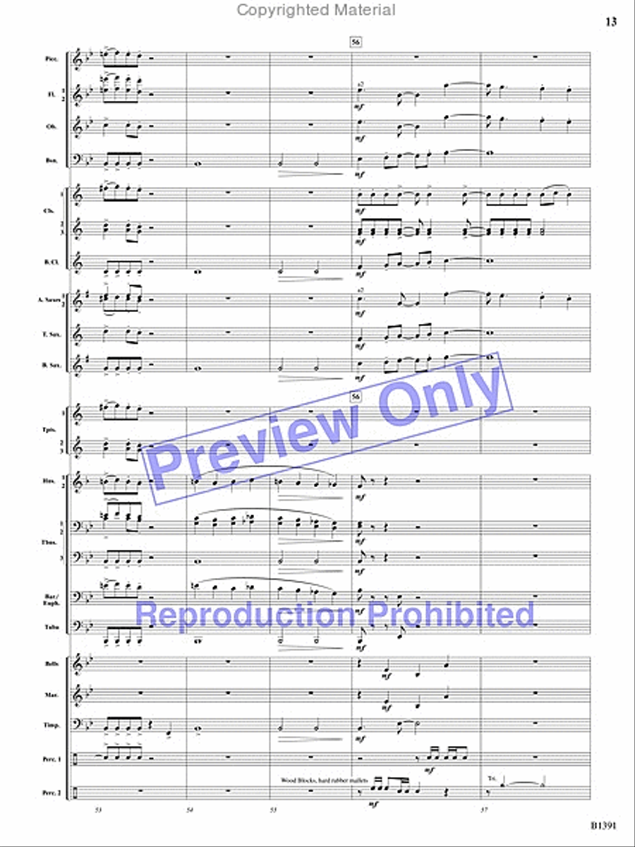 Sunburst Concert Band scores gallery preview page 12