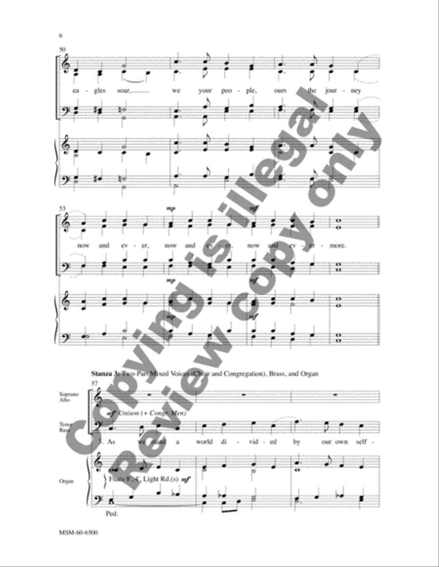 In the Midst of New Dimensions 4-Part scores gallery preview page 6