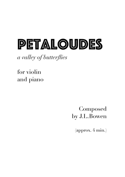 Petaloudes (piano/violin duet)
