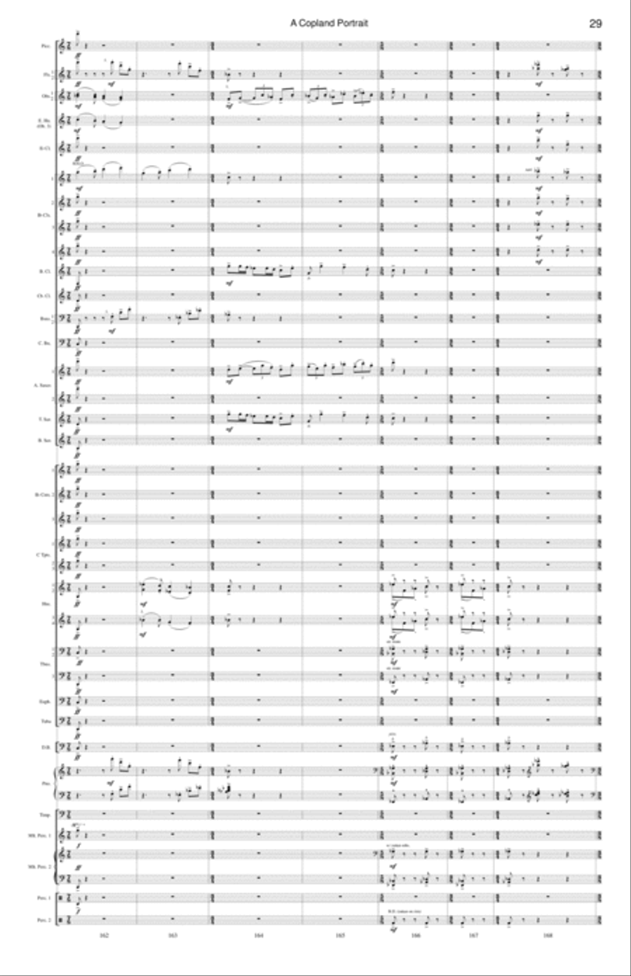 A Copland Portrait Concert Band scores gallery preview page 13