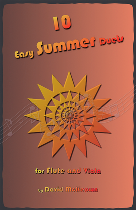 Book cover for 10 Easy Summer Duets for Flute and Viola