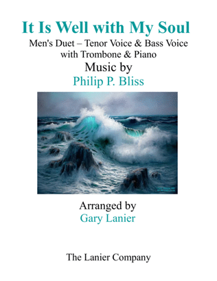 Book cover for IT IS WELL WITH MY SOUL (Men's Duet - Tenor Voice, Bass Voice) with Trombone & Piano