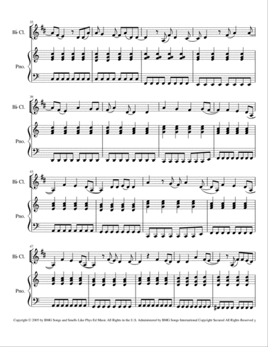 It Ends Tonight Clarinet Solo scores gallery preview page 3