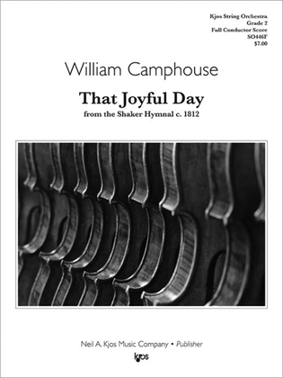 Book cover for That Joyful Day - Score