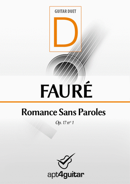 Romance Sans Paroles Op. 17 nº 1 image number null