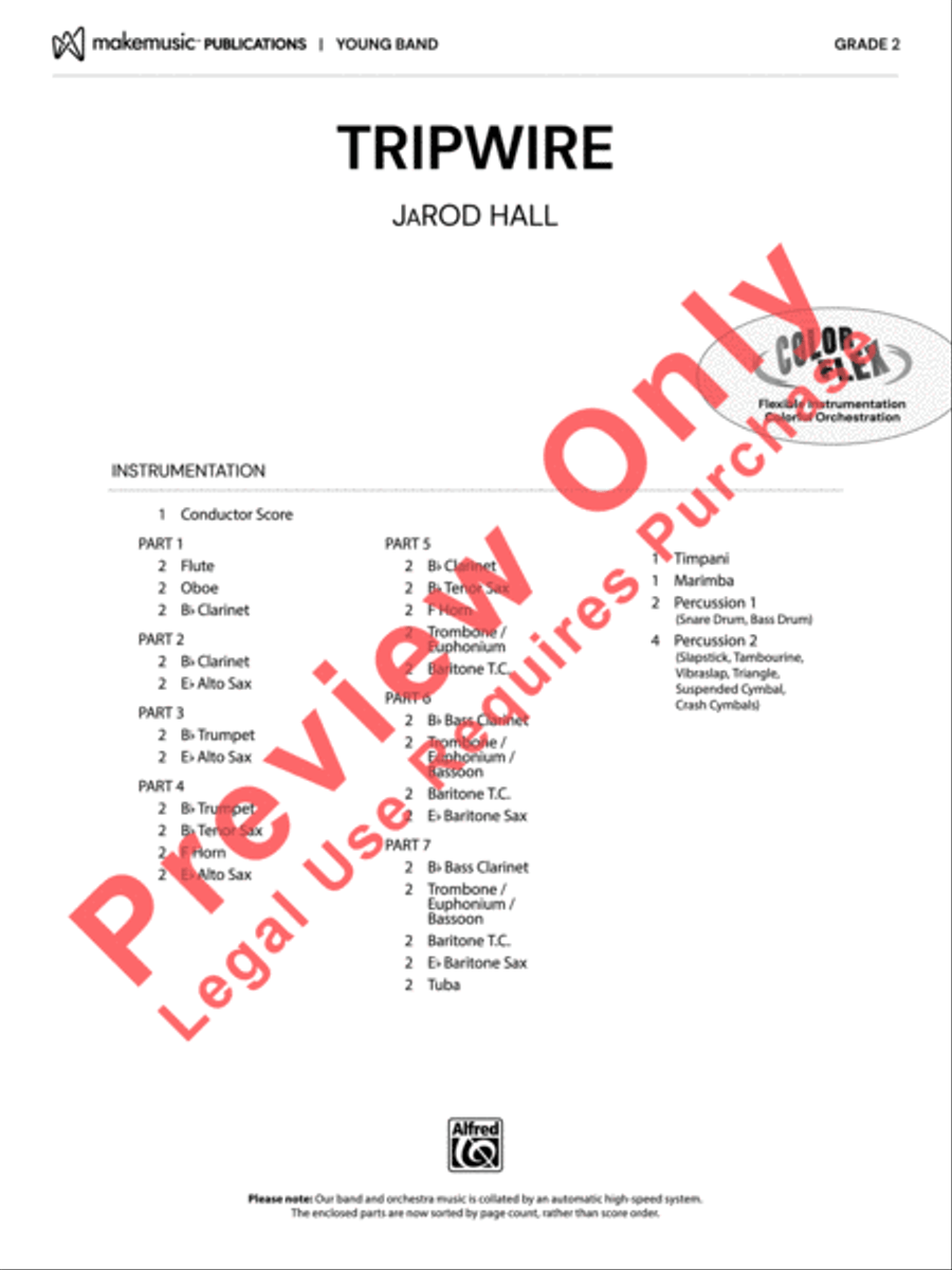 Tripwire Concert Band scores gallery preview page 2