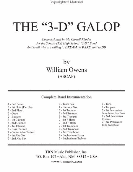 The 3-D Galop image number null