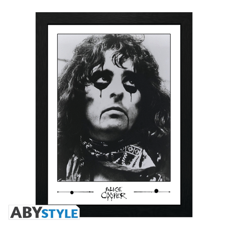 Alice Cooper – Early Alice Cooper Black and White Framed Print